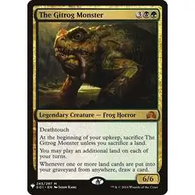 MtG Trading Card Game Mystery Booster / The List Mythic Rare The Gitrog Monster #245