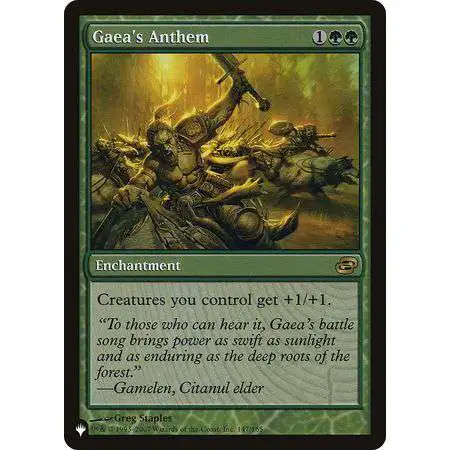 MtG Trading Card Game Mystery Booster / The List Rare Gaea's Anthem #147