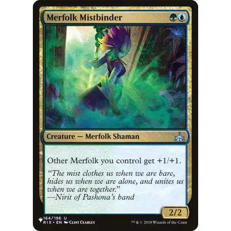 MtG Trading Card Game Mystery Booster / The List Uncommon Merfolk Mistbinder #164