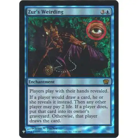 MtG Trading Card Game Mystery Booster / The List Rare Foil Zur's Weirding #116