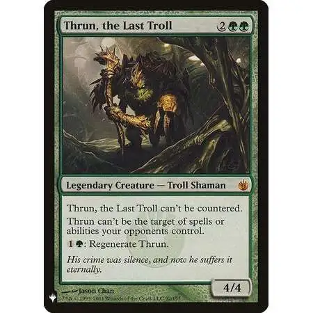 MtG Trading Card Game Mystery Booster / The List Mythic Rare Thrun, the Last Troll #92