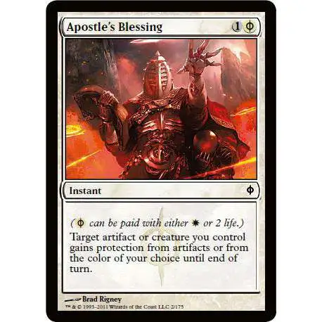 MtG New Phyrexia Common Foil Apostle's Blessing #2