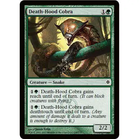 MtG New Phyrexia Common Foil Death-Hood Cobra #108