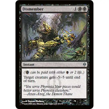 MtG New Phyrexia Uncommon Dismember #57