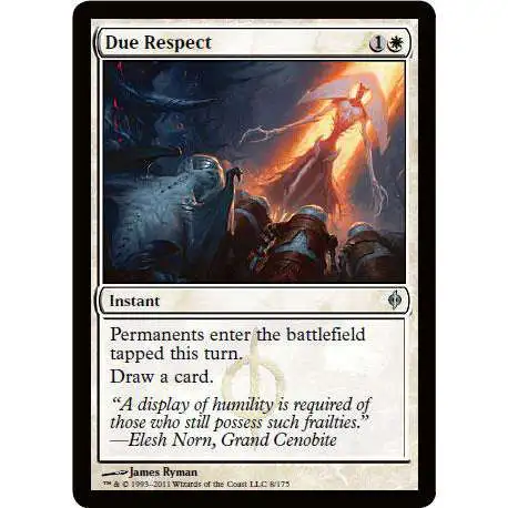 MtG New Phyrexia Uncommon Due Respect #8