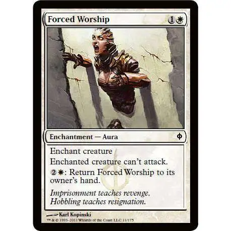 MtG New Phyrexia Common Forced Worship #11