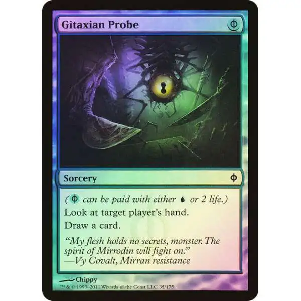 MTG Gitaxian Probe （外国語版）Foil 4枚セット Magic The Gathering New Phyrexia Single Card Common Gitaxian Probe