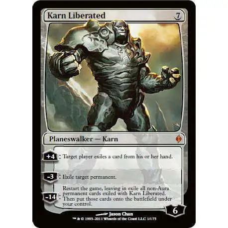 MtG New Phyrexia Mythic Rare Foil Karn Liberated #1