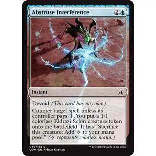 MtG Trading Card Game Oath of the Gatewatch Common Abstruse Interference #40