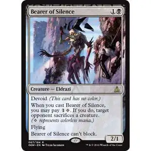 MtG Trading Card Game Oath of the Gatewatch Rare Bearer of Silence #67