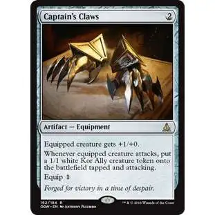 MtG Trading Card Game Oath of the Gatewatch Rare Foil Captain's Claws #162