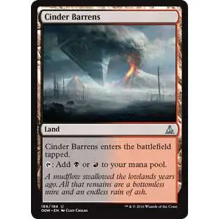 MtG Trading Card Game Oath of the Gatewatch Uncommon Cinder Barrens #168