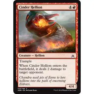 MtG Trading Card Game Oath of the Gatewatch Common Cinder Hellion #105