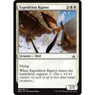 MtG Trading Card Game Oath of the Gatewatch Common Expedition Raptor #18