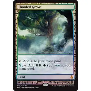 MtG Trading Card Game Oath of the Gatewatch Flooded Grove [Zendikar Expedition]