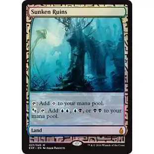 MtG Trading Card Game Oath of the Gatewatch Uncommon Sunken Ruins #180 [Zendikar Expedition]