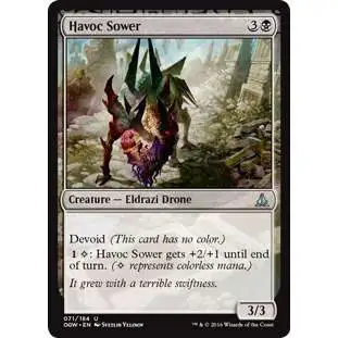 MtG Trading Card Game Oath of the Gatewatch Uncommon Foil Havoc Sower #71