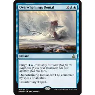 MtG Trading Card Game Oath of the Gatewatch Rare Overwhelming Denial #61