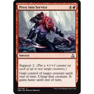 Magic The Gathering Trading Card Game Oath of the Gatewatch Single Card  Uncommon Press into Service 114 - ToyWiz