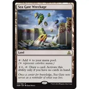 MtG Trading Card Game Oath of the Gatewatch Rare Foil Sea Gate Wreckage #177