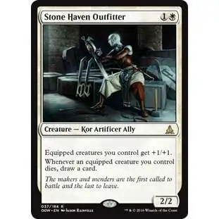 MtG Trading Card Game Oath of the Gatewatch Rare Stone Haven Outfitter #37