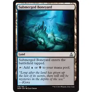 MtG Trading Card Game Oath of the Gatewatch Uncommon Foil Submerged Boneyard #178