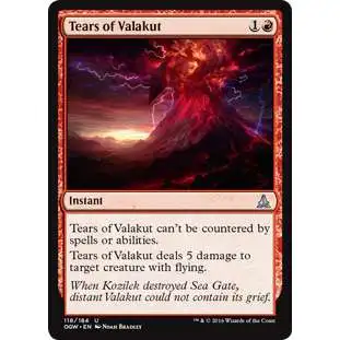MtG Trading Card Game Oath of the Gatewatch Uncommon Foil Tears of Valakut #118