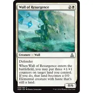 MtG Trading Card Game Oath of the Gatewatch Uncommon Foil Wall of Resurgence #39