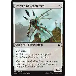 MtG Trading Card Game Oath of the Gatewatch Common Foil Warden of Geometries #11