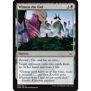 MtG Trading Card Game Oath of the Gatewatch Common Foil Witness the End #82