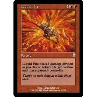 MtG Odyssey Uncommon Foil Liquid Fire #201