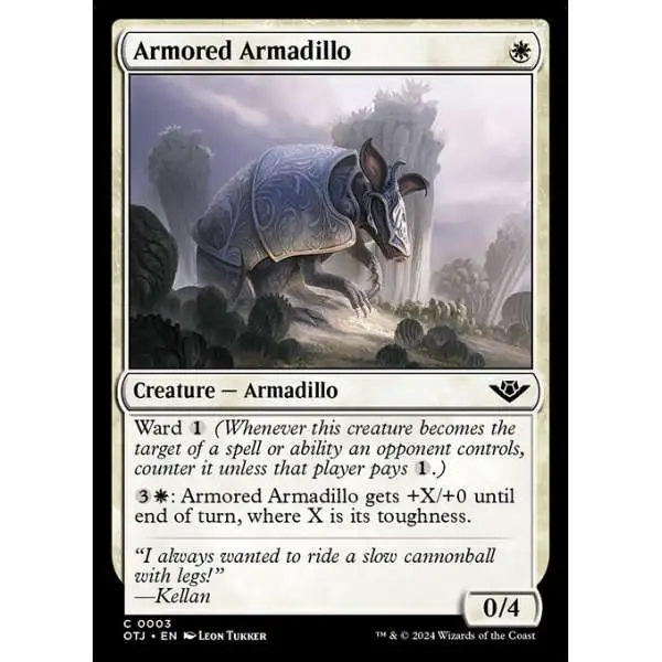 MtG Outlaws of Thunder Junction Common Armored Armadillo #3