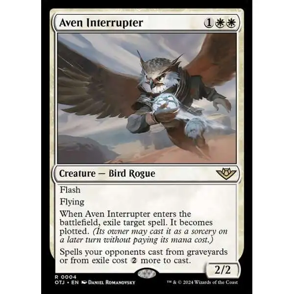 MtG Outlaws of Thunder Junction Rare Aven Interrupter #4