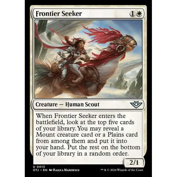 MtG Outlaws of Thunder Junction Uncommon Frontier Seeker #13