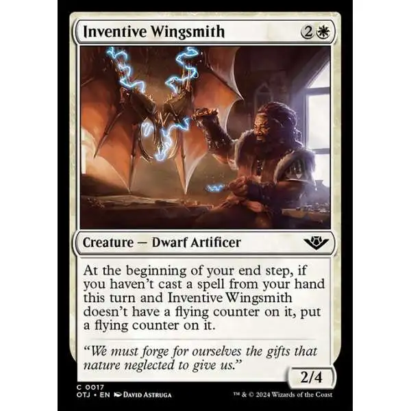 MtG Outlaws of Thunder Junction Common Inventive Wingsmith #17