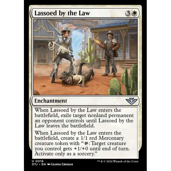 MtG Outlaws of Thunder Junction Uncommon Lassoed by the Law #18