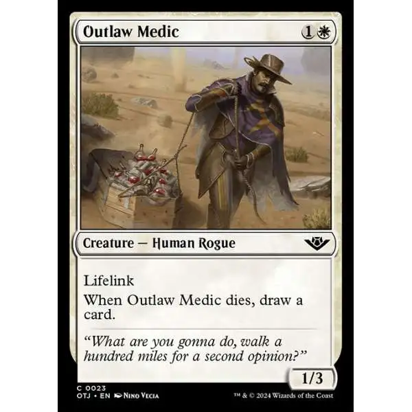 MtG Outlaws of Thunder Junction Common Outlaw Medic #23