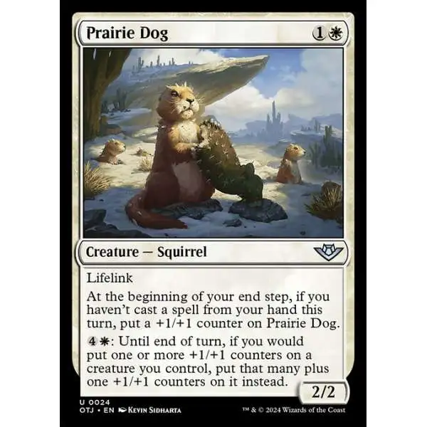 MtG Outlaws of Thunder Junction Uncommon Prairie Dog #24