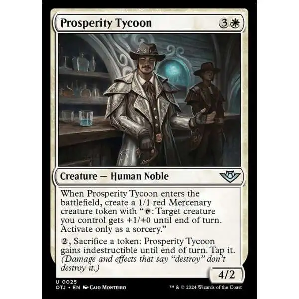 MtG Outlaws of Thunder Junction Uncommon Prosperity Tycoon #25