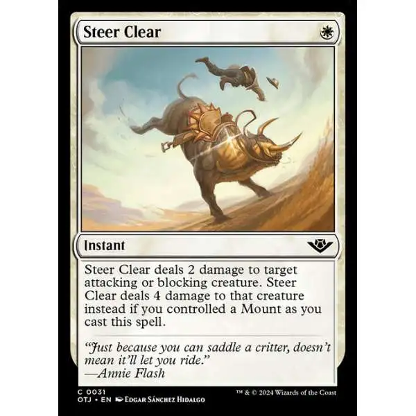 MtG Outlaws of Thunder Junction Common Steer Clear #31