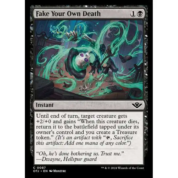 MtG Outlaws of Thunder Junction Common Fake Your Own Death #87