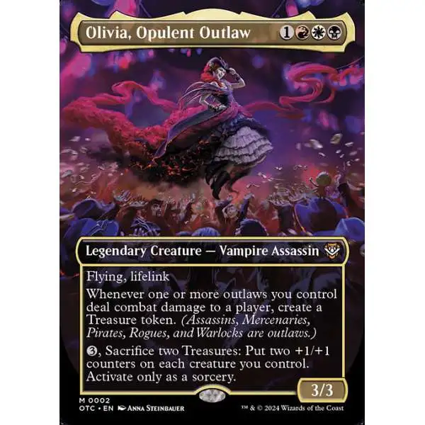MtG Outlaws of Thunder Junction Commander Mythic Rare FOIL Olivia, Opulent Outlaw #2