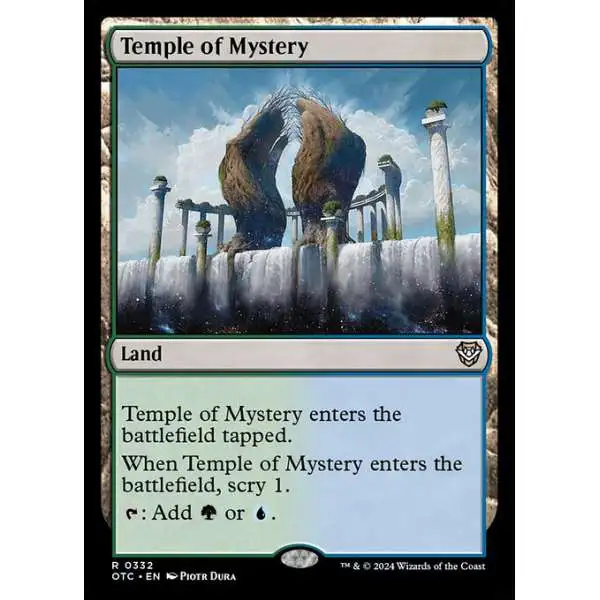 MtG Outlaws of Thunder Junction Commander Rare Temple of Mystery #332