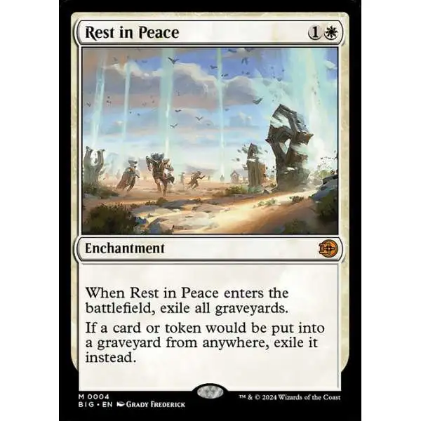 MtG Outlaws of Thunder Junction The Big Score Mythic Rare Rest in Peace #4