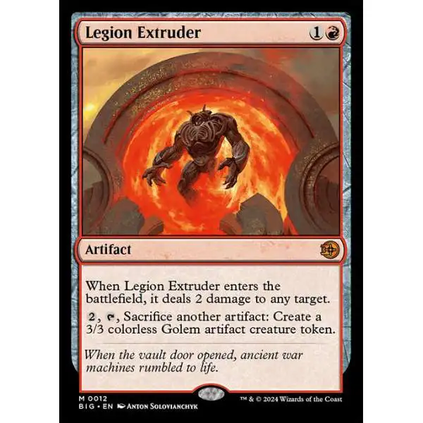 MtG Outlaws of Thunder Junction The Big Score Mythic Rare Legion Extruder #12