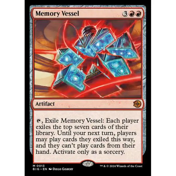 MtG Outlaws of Thunder Junction The Big Score Mythic Rare Memory Vessel #13