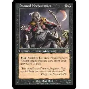 MtG Onslaught Rare Foil Doomed Necromancer #140