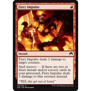 MtG Origins Common Foil Fiery Impulse #145