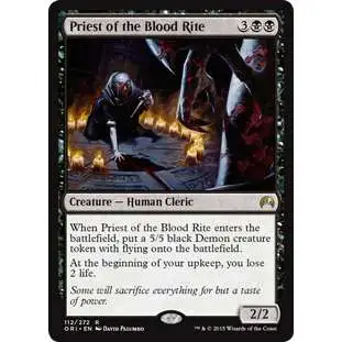 MtG Origins Rare Priest of the Blood Rite #112