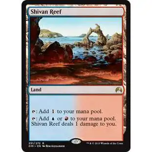 MtG Origins Rare Shivan Reef #251